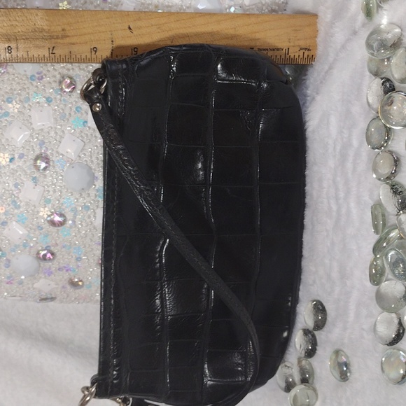 Coach Black Crocodile Wristlet - Picture 5 of 6